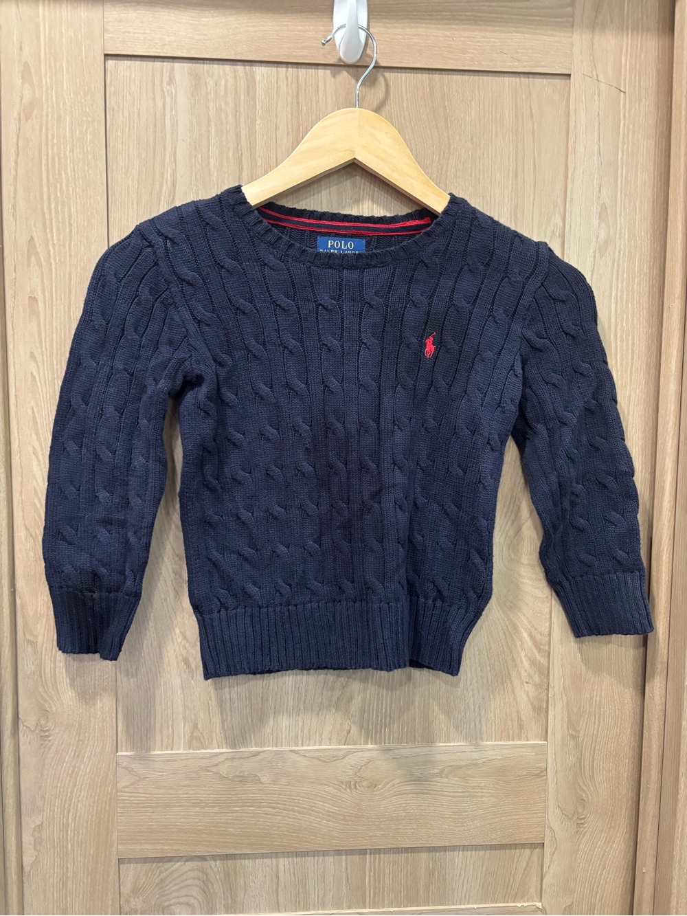 Ralph Lauren Polo Knit Sweater Size 5 Kids Preppy Navy